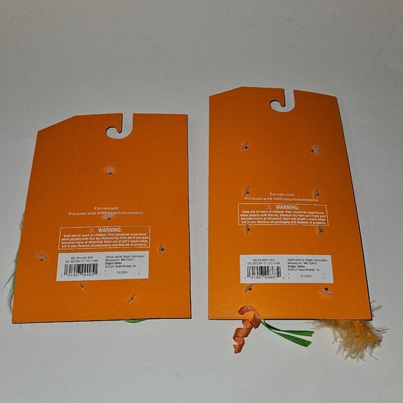 NEW 2 Pks Halloween Pet Catnip Cat Toys Lot Skeleton Skull Hyde & Eek - Picture 5 of 6